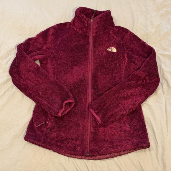 The North‎ Face Osito Magenta Cranberry Womens S Full Zip Fuzzy Fleece Jacket - Picture 8 of 9
